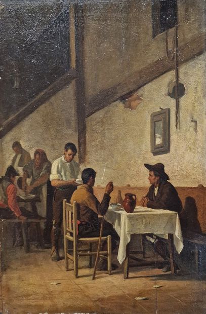 19TH CENTURY SPANISH SCHOOL
Café scene
OIL...