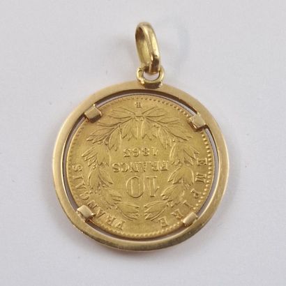 20th Century yellow gold 750 Millièmes pendant...