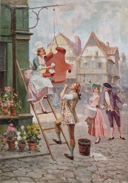 Carlos ALONSO-PEREZ (1882-1949)
The sign
OIL...