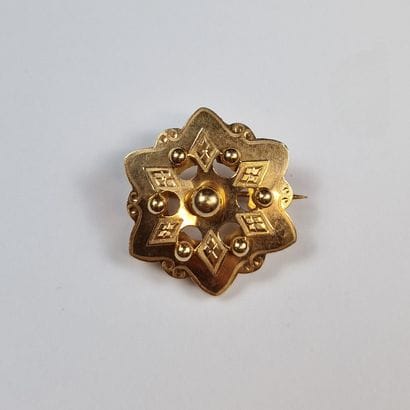BROCHE Circa 1900 en or rose 750 Millièmes...