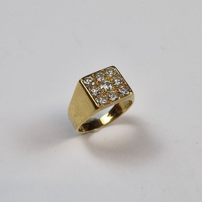SECOND HALF OF THE 20th CENTURY RING in yellow...