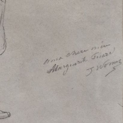 Jules WORMS (1832-1924)
Two studies of male...