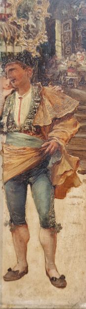 SPANISH SCHOOL CIRCA 1900
Torero
OIL ON PANEL
Unsigned
20.5...