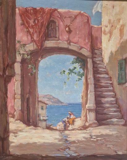Charles BISSCHOPS (1894-1975)
Old Miramas...