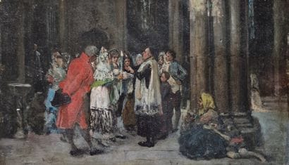 Victoriano CODINA Y LANGLIN (1844-1911) 
Baptism
OIL...