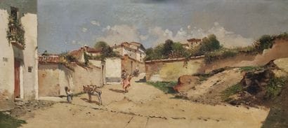 Emilio ALVAREZ MOYA (1899-1972)
Lively street...