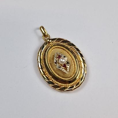 MEDAILLON PORTE-SOUVENIR du Milieu du XXème...