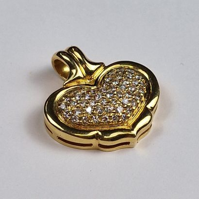 Modern CORDIFORME PENDANT in 750 Millièmes...
