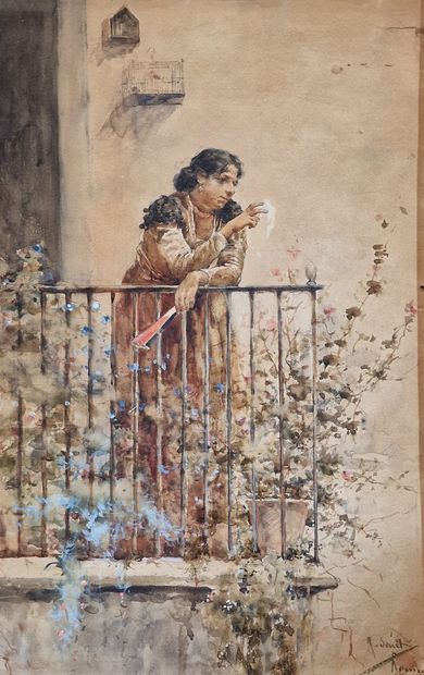 Rafael SENET Y PEREZ (1856-1926)
Woman with...