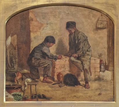 NINETEENTH-CENTURY SCHOOL
Children playing...