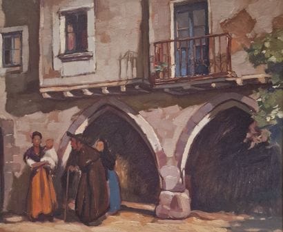 Charles BISSCHOPS (1894-1975)
Santa Pau (Gerona)
OIL...