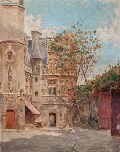 Mariano ALONZO PEREZ (1857-1930)
Courtyard...