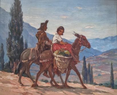 Charles BISSCHOPS (1894-1975)
In the Sierra...