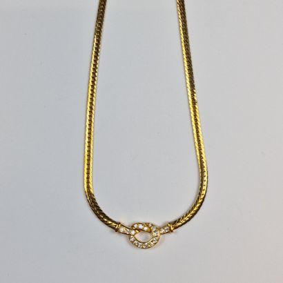 Modern necklace in yellow gold 750 Millièmes...