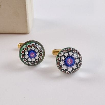 SAINT LOUIS - PAIR OF SULPHUR HANDLEBUTTONS...