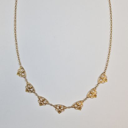 Mid-20th century COLLAR in yellow gold 750...