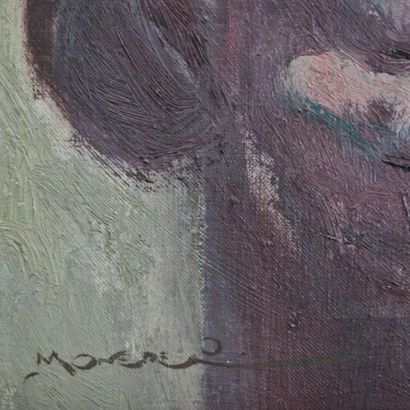 Manuel MONEDERO (1925-2002) 
Muleta 
OIL...