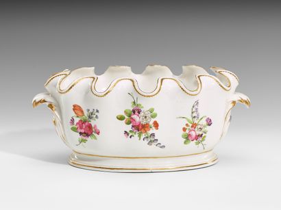 LOCRE MANUFACTURE circa 1785 
Porcelain and...