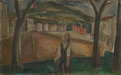 Valentine PRAX (1897-1981) 
Cubist in a village...