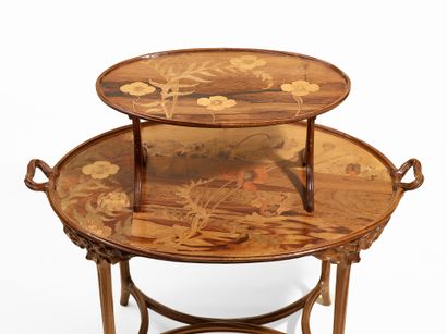 Emile GALLE (1846-1904)
TABLE A THE with...