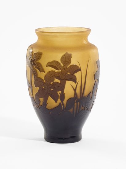 SILVER 
Baluster-shaped MINIATURE VASE
Glass...