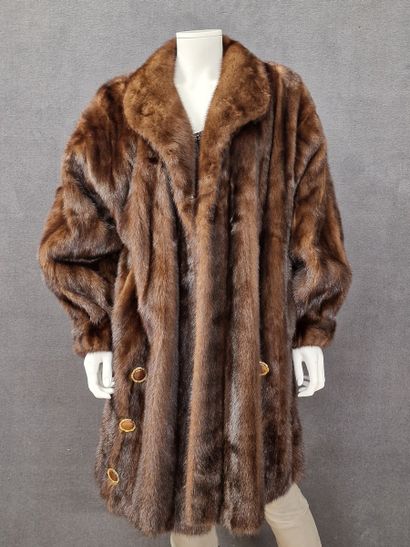 Yves SAINT-LAURENT Fourrures - 7/8 oversize...