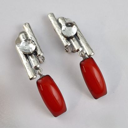 Jacques GAUTIER - PAIR OF EAR PENDANTS in...