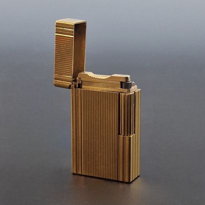 S.T DUPONT PARIS - GOLD-PLATED GAS POCKET...