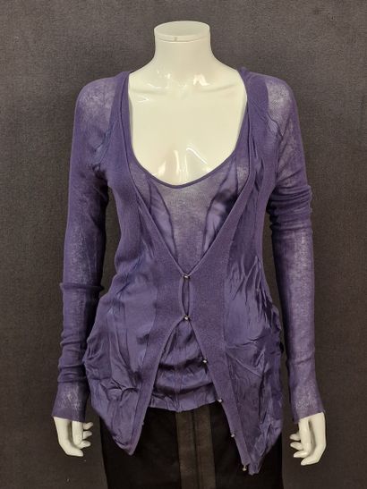 Nina RICCI - TWIN-SET in lavender knit with...