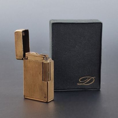 S.T DUPONT PARIS - GOLD-PLATED GAS POCKET...