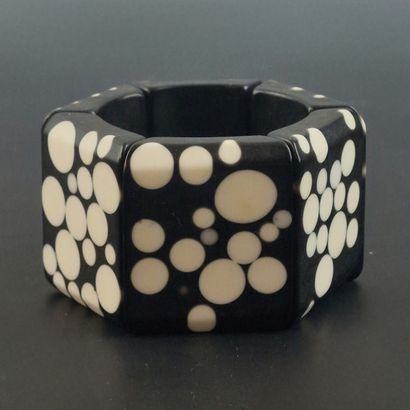 Carlos SOBRAL - MANCHETTE BRACELET in black...
