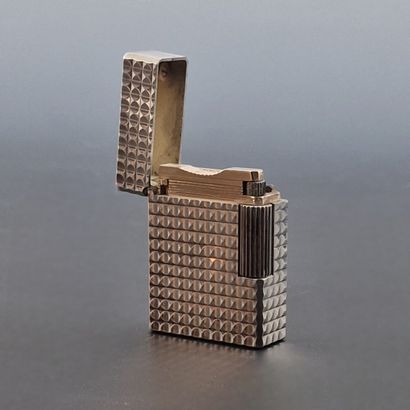 S.T DUPONT PARIS - Silver-plated gas POCKET...