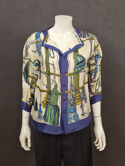 HERMES Paris boutique sport - BLOUSE en twill...