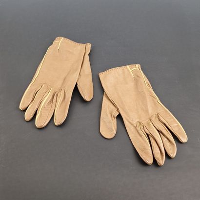 HERMES Paris made in France - Pair of lambskin...