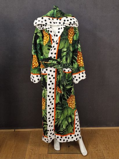 DOLCE & GABBANA - Pineapple-printed cotton...
