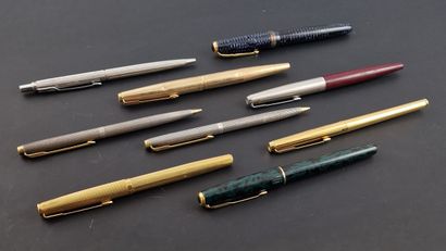 PARKER - STYLO BILLE ET PORTE MINE in sterling...