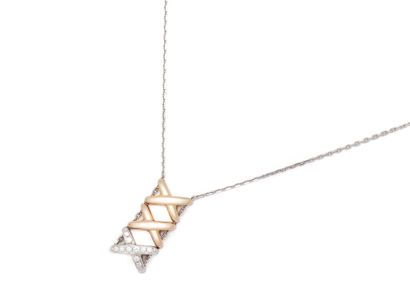 CHAUMET ''LIENS'' - 3-tone necklace in 750...