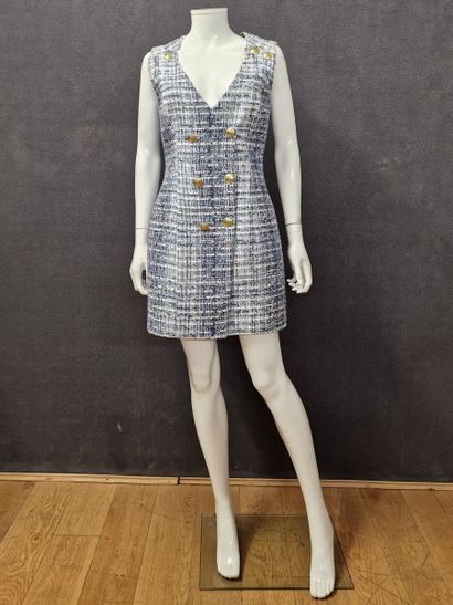 Pierre BALMAIN - ROBE sans manche en tweed...