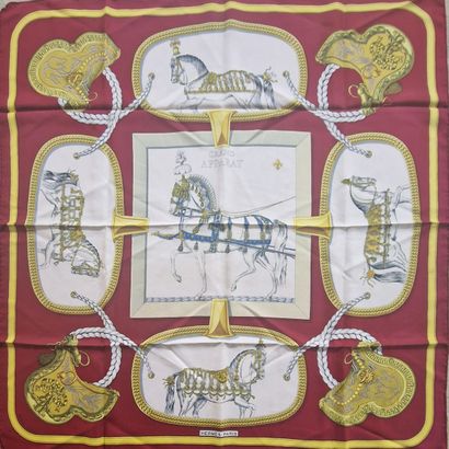 HERMES Paris made in France - CARRE in printed...