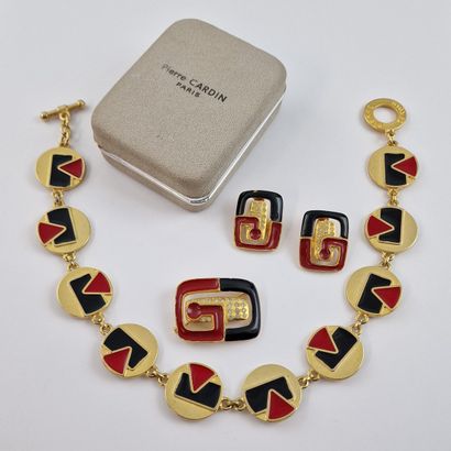 Pierre CARDIN - SEMI PARURE comprenant une...
