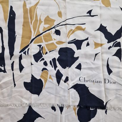 Christian DIOR - ECHARPE en soie imprimée...
