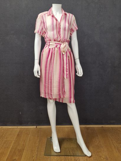 Dries VAN NOTEN - ENSEMBLE en soie imprimé...