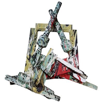Ecole CONTEMPORAINE
SCULPTURE PEINTE en matériaux...
