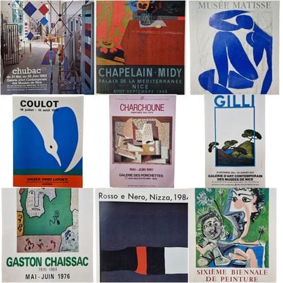 IMPORTANT FONDS D'AFFICHES D'EXPOSITION MODERNES
Monasterio,...