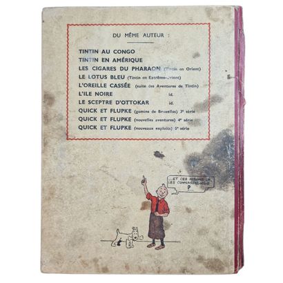 ALBUM TINTIN (Hergé)
Le Crabe aux pinces...