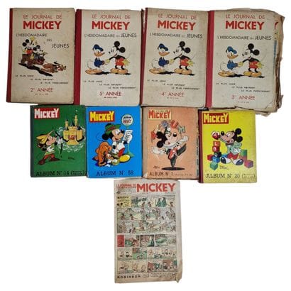 Le Journal de MICKEY - 8 ALBUMS en Reliures...