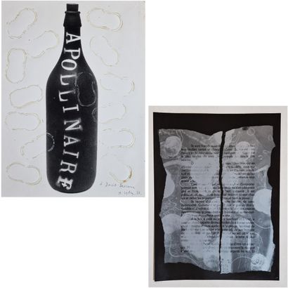 André VILLERS (1930-2016)
Bouteille et empreintes
DEUX...