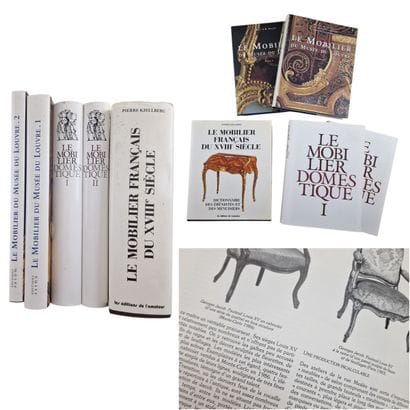 Set of 5 WORKS ON FURNITURE
- Le mobilier...