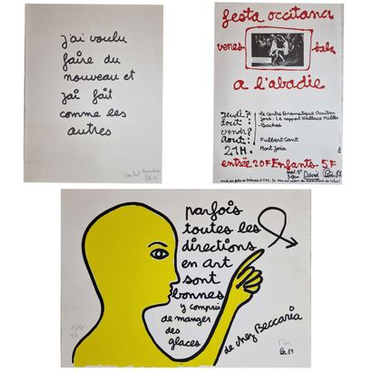 BEN (1935-2024)
Ensemble comprenant : 

-...