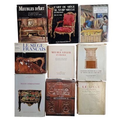 Set of 9 WORKS ON FURNITURE 
- Middle Ages...